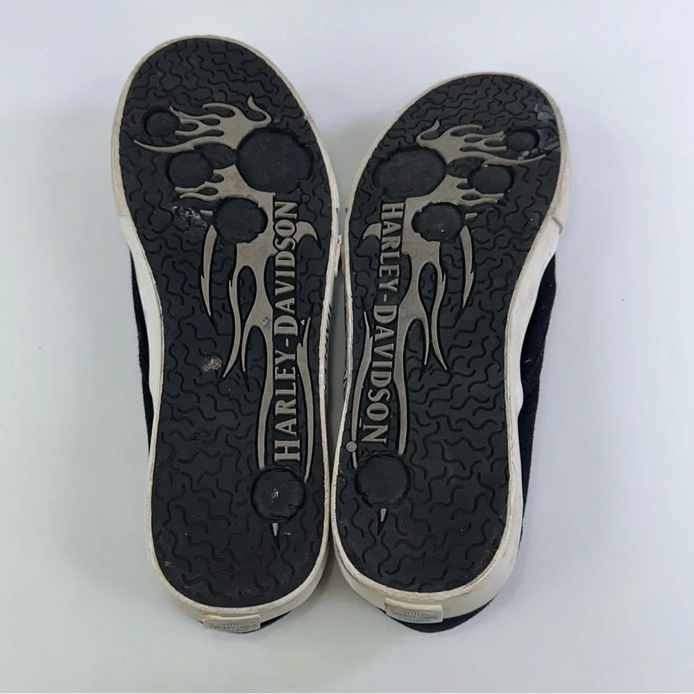 Harley-Davidson Men's Black Round Toe Slip On Casual Shoes - Size 8.5